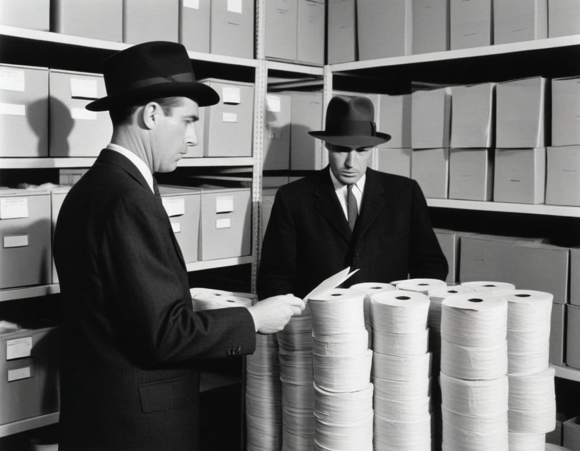 Federal agents impound toilet tissue following the midnight order