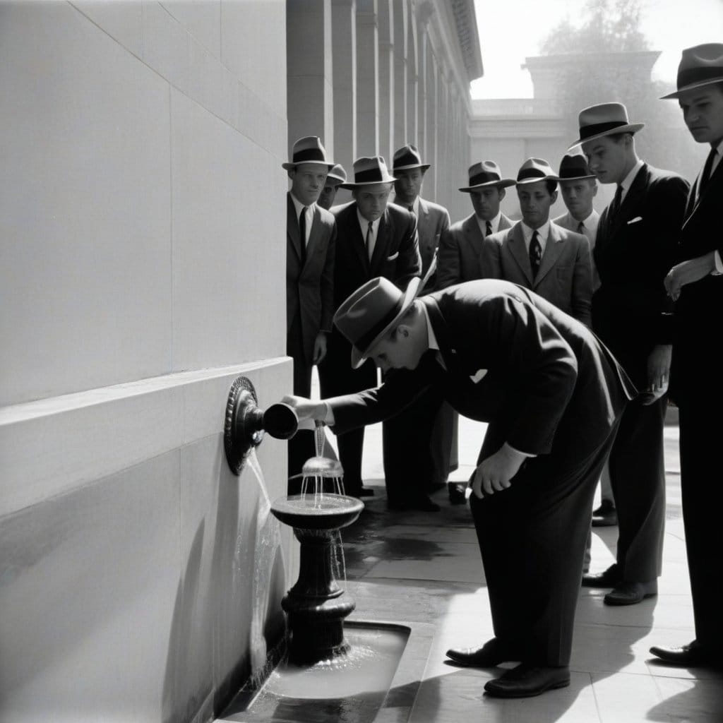 Executive Order Renames West Wing Water Fountain the Strait of Hormuz
